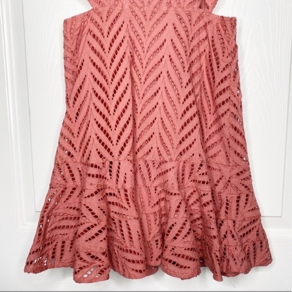 Bardot Revolve Aria Ruffle Eyelet Mini Dress NWT - Picture 6 of 15